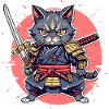 Chat samouraï #32