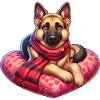 German Shepherd Valentine's Day