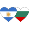 Argentina Bulgaria Flag Heart