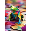 Prism Hop - Origami Frog