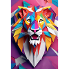 Sunset Monarch: Sculpted Lion Majesty