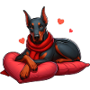 Doberman Love Heart