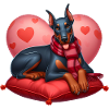 Doberman Pinscher Valentine's Day