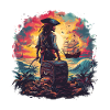 PirateShirt Captain Pirate Flag