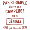 CAMPEUSE GÉNIALE rouge brunâtre foncé