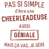CHEERLEADEUSE GÉNIALE rouge brunâtre foncé