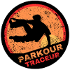 Parkour Traceur Stylised Logo