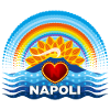 Naples Coeur Vésuve Soleil et Arc-en-ciel
