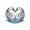 L’amour gagne - Cygnes Saint-Valentin