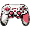 Controller Pink Red Illustration