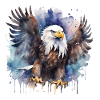 Adler fliegend Krafttier
