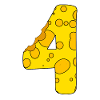 Numbers 4 - Four - Fourth