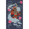 Samurai in Rauch