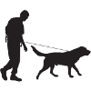 Man and dog