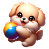 Puppy playing