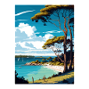 Brownsea Island England Vintage Travel Poster WPA
