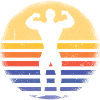 Sport Retro Sunset Bodybuilding
