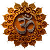 Om Silver With Ornament