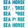 Hippocampe jeu d’écriture océan amour