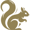 Minimalist Squirrel Silhouette