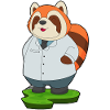 Médecin panda roux