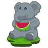 Éléphant Pastèque Fruit