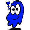 Love Ghost blau
