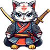 Chat samouraï #40