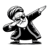 Akhound faisant du dab - Iran