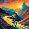 Radfahren mit Farbwellen