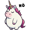 Witziges Einhorn Nö