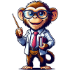 Cute Monkey Teacher