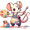 Cute Mouse Artist