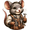 Cute Mouse Craftsman