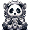 Cute Panda Astronaut