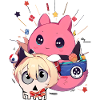 Otaku Anime Manga Japan Dyr Hamster Pink Gotisk