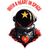 With a heart in space