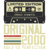 24. Jubiläumsgeschenk im Retro-Stil 2000