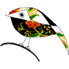 Bunter Vogel