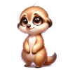 kleines süßes Erdmännchen