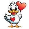 Coeur de canard - Saint-Valentin