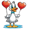 Duck Heart - Valentine's Day
