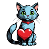 Cat Heart - Valentine's Day