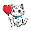 Coeur de chat - Saint-Valentin