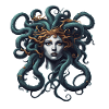 Medusa / Mitologia greca / Testa di serpente