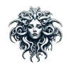 Medusa / Greek Mythology / Serpent's Head