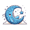 Amigurumi Moon Monster with Star