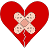 Heart with bandage