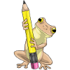 Frog Pupil Pencil School