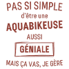 Aquabikeuse GÉNIALE rouge brunâtre foncé